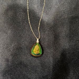 Praying hands necklace